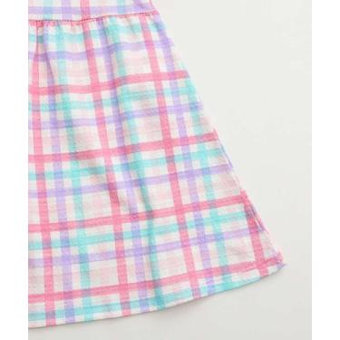 Imagem de Vestido Infantil Xadrez Babado Marisa Tam 1 a 3 Off Wh-78178, Off whit