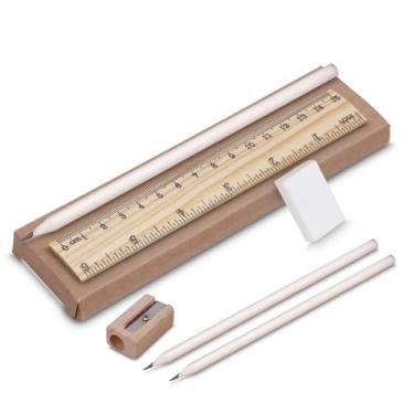 Imagem de Kit Escritório Completo com Caderno, Mouse Pad, Caneta, Porta Objetos, Régua e Estojo, Material Escolar e Papelaria para Organização (Kit Escritório)