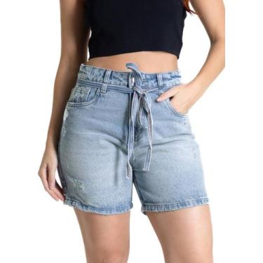 Imagem de Shorts Jeans Sawary - 281350 - Azul médio 42, Azul, 42