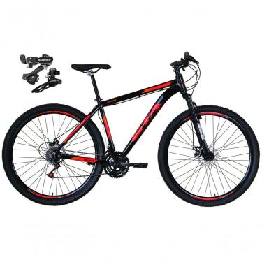 Imagem de Bicicleta Aro 29 Gta Start Câmbios Shimano 21v Freio A Disco Mountain Bike Alumínio preto-vermelho Tam: 15