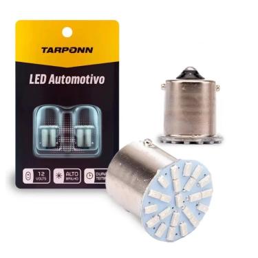 Imagem de Lâmpada Tarponn Led 67 Ba15s-3014-22smd Amarela 1 Polo 12v
