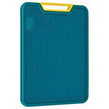 Imagem de Tábua de Corte Antibacteriana de Polietileno Resistente, Não Mancha e Não Deforma | Ideal para Carnes, Legumes e Cozinha Profissional | Alça Ergonômica, Super Higiênica e Fácil de Limpar - Premium