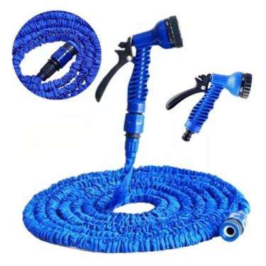 Imagem de Mangueira Retrátil Expansivel Flexivel Quintal Jardim Carro 30 Metros 