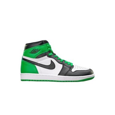 Imagem de T nis masculino Air Jordan 1 Mid, Preto/Verde da Sorte - Branco, 14