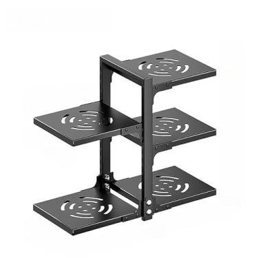 Imagem de Organizador de Prateleira Ajustável Panelas 5/7 Camadas Escorredor Suporte Para Cozinha Armário organizador de panelas suporte cozinha(5 Camadas)