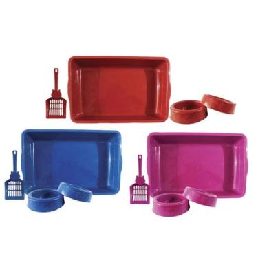 Imagem de Kit Higiênico para Gatos Bandeja de Areia - CatCompany, Azul