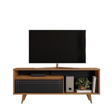 Imagem de Rack Para Sala Tv Até 60" Nt1315 Freijó Trend/preto Tx Notável Móveis Freijó Trend/preto Tx