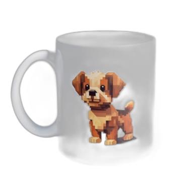 Imagem de Caneca Xícara de Café Porcelana 300ml Com Ilustração Hiper-Realista De Cachorro