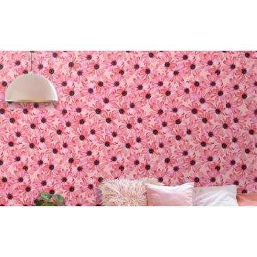 Imagem de Rolo Papel de Parede Auto Adesivo Lavável Full-HD Interno ou Externo Flores e Floral(1,0 x 0,47 metros,04)