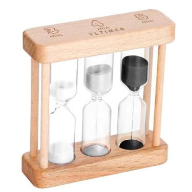 Imagem de Temporizador de areia de 3-4-5 minutos Tea Ampulheta, relógio de areia com moldura de madeira pequena, relógio de areia colorido, Reloj De Arena, ampulheta de vidro exclusiva para sala de aula, casa