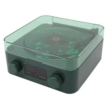 Imagem de Generic Alto-falante BT Vintage, Alto-falante Elegante Estilo Toca-discos de Luz Ambiente 3 Em 1 para Salas de Estar (Verde Escuro)