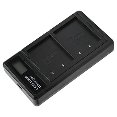 Imagem de Cryfokt Carregador USB Duplo LCD para Bateria Fuji NP-W126, Portas de Carregamento Duplas Portáteis Com Design de Circuito de Segurança, para Viagens, Material Plástico