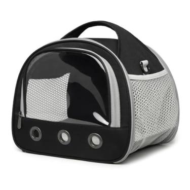 Imagem de Bolsa Portátil de Transporte para Pequenos Animais Respirável com Janela Transparente Mão Cinto Ombro Hamster Porquinho-da-Índia Coelhos Uso