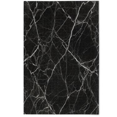 Imagem de Quebra-cabeça clássico com textura de mármore preto, 500 peças, para adultos, família, presentes, natureza, grande, arte floral, 500 peças, 52 x 37,8 cm