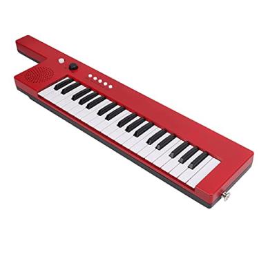 Imagem de Generic Órgão Eletrônico, Teclado de Piano Com 37 Teclas, Mini Keytar Com Polifonia de 32 Notas, Teclado de Guitarra Portátil para Prática e Apresentações (BF-3755 vermelho)