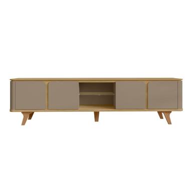 Imagem de Rack Roma Para TV até 60" Polegadas Pés de Madeira Maciça