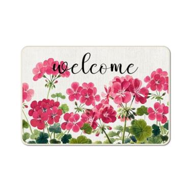 Imagem de kaiwern Tapete de cozinha floral de primavera, tapete de cozinha antiderrapante para casa de fazenda moderna, tapete de cozinha colorido primavera verão decoração de casa tapete decoração interna (B)