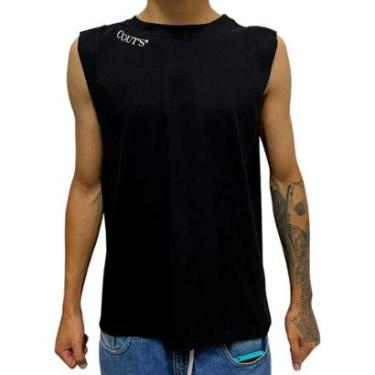 Imagem de Regata Couts Clothing Lisa Masculina - Preto-Masculino