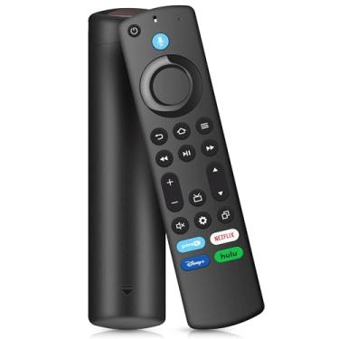 Imagem de Controle remoto de voz de substituição para todas as séries, TV Cube/Stick, compatível com 4K Max/4K (1ª/2ª geração), (2ª/3ª geração)/Lite/HD, adequado para Insignia/Toshiba/Pioneer Hisense e TCL