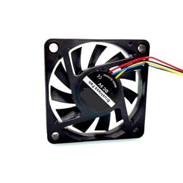 Imagem de 1 peça 5V 12V duplo rolamento de esferas 6010 60 mm 60 x 60 x 10 mm ventilador de refrigeração silenciosa placa gráfica com 4 pinos PWM (5V, padrão 3PIN FG_NO RGB)