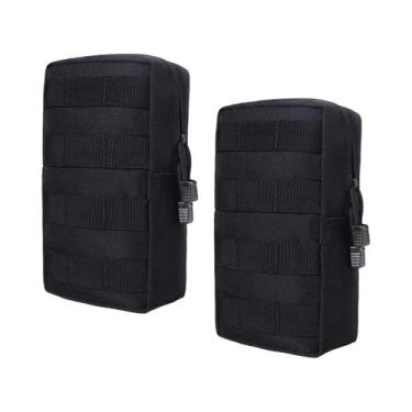 Imagem de Pochete Tática Compacta Molle Resistente À Água (2 Peças) - Bolsa Util