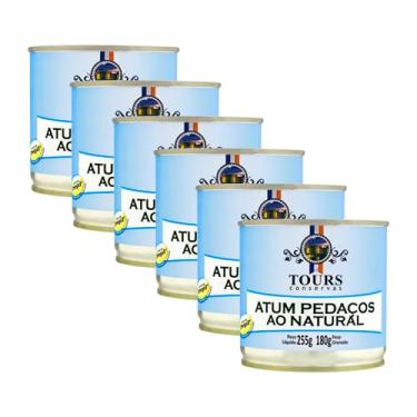 Imagem de Kit 6X: Atum Pedaços ao Natural Tours 255g