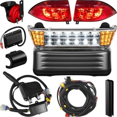 Imagem de IOOBLBEI Kit De Luzes Led Luxo Para Carrinho Golfe Modelos Elétricos Precedent 2004 Em Diante, 12 V Carros Rua, Legalizado Clubes, Com Farol, Luz Traseira, Seta, Interruptor Emergência, Buzina, Past