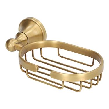 Imagem de Domary Prato de Parede Oco Design Prático Cobre Aço Inoxidável Suporte para Chuveiro Cozinha Banheiro Banheiro