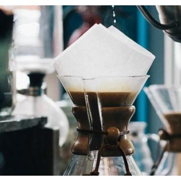 Imagem de Filtros de café de cone cru pré-dobrados de 200 quilates, papel 30% mais espesso natural atualizado para sabor puro, compatível com cafeteiras derramadas