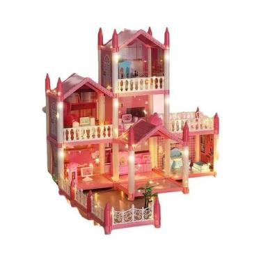 Imagem de Casa De Bonecas Em 3D Para Montar, Modelo De Castelo De Princesa, Pres