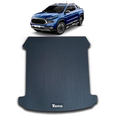 Imagem de Original Tapetes Tapete de Borracha para Caçamba de Veículo Fiat Toro 2016 a 2025 Preto