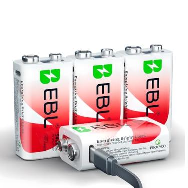 Imagem de MPOWER - Kit 4 Pilhas Recarregáveis 600mAh (5400mWh) com Carregamento Micro, Baterias de Longa Duração para Dispositivos Eletrônicos, Controles Remotos e Brinquedos. Alta Performance