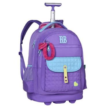 Imagem de Mochila Escolar Menina Carrinho Rebecca Bonbon RB Escolar Cor:Lilas, L
