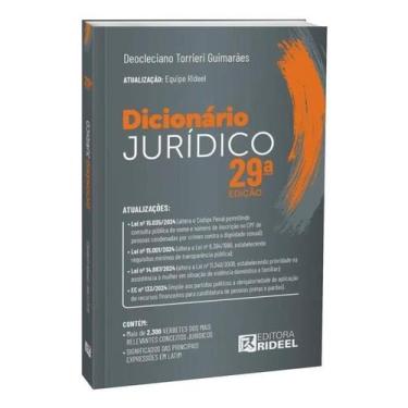 Imagem de Dicionario Juridico - 01Ed/25 - RIDEEL PROFISSIONAL, Sortido