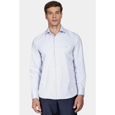 Imagem de Camisa Aramis Social Regular Tricoline Maquinetada Azul-Masculino