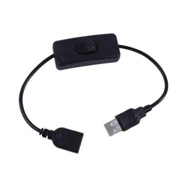 Imagem de Cabo Extensor USB 5V Com Dimmer Rotativo Para Luzes LED, Fitas E Lâmpa