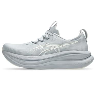 Imagem de ASICS Tênis de corrida feminino Gel-Nimbus 28, Cinza piemonte/creme, 35