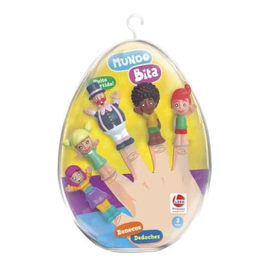 Imagem de Bonecos Dedoches Turma Do Mundo Bita No Ovo De Páscoa Brinquedo Infantil Fantoches De Dedo