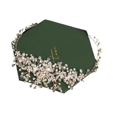 Imagem de Tiara De Flores Para Noivas, Acessórios De Cabelo Luxuosos Para Casame