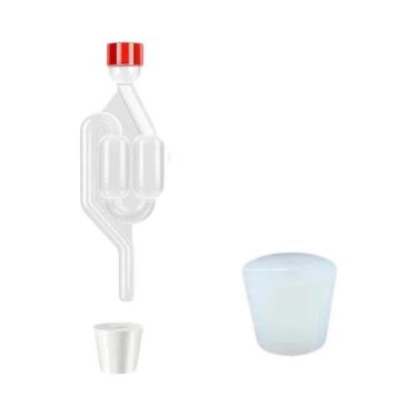 Imagem de Válvula De Fermentação Em Formato S Para Cerveja Artesanal Com Vedante