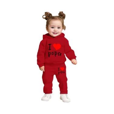 Imagem de Conjunto Casual Para Bebê Menina Recém-Nascida Com Moletom De Fleece E