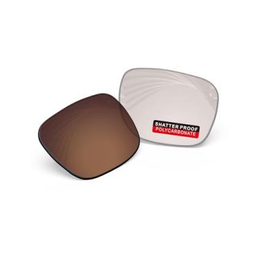 Imagem de iLikeo Lentes de reposição PRO+ policarbonato não polarizadas para óculos de sol Oakley TwoFace OO9189 - marrom fotocromático-azul bloco de luz