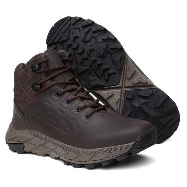 Imagem de Bota Adventure Atria Confort Couro Cano Alto Sola Borracha Palmilha Confort Masculina-Masculino