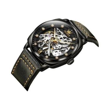 Imagem de Relógio Mecânico Automático Masculino À Prova d'Água Luminoso OLEVS 66