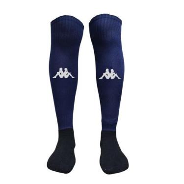 Imagem de Meião de Futebol Adulto Kappa Gold Esportivo Treino Tam 38-43, Azul ma