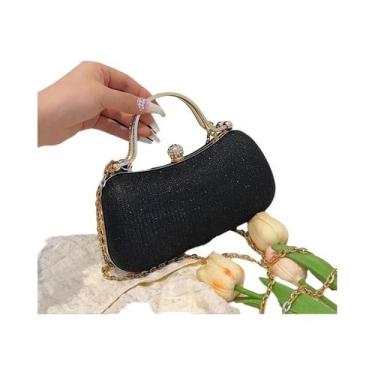 Imagem de Bolsa De Ombro Vintage Feminina Com Corrente, Bolsa Transversal De Mod