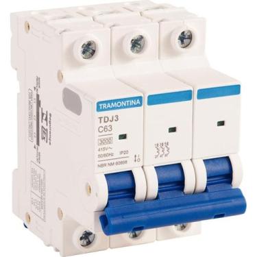 Imagem de Tramontina Disjuntor Tdj3 3p 63a 3ka Curva C