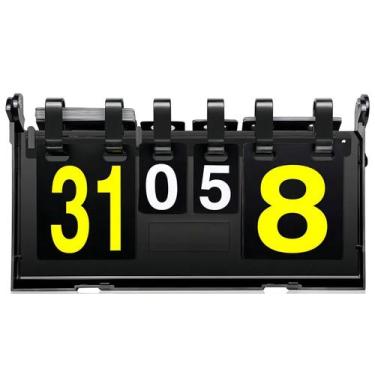 Imagem de Placar Mesa Manual Marcador Pontos Sets Dobravel Portatil Esporte Vole