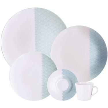 Imagem de Aparelho De Jantar Tramontina Aquarius Em Porcelana Decorada 20 Peças 96589056