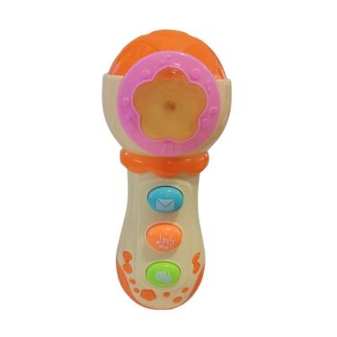 Imagem de Microfone Infantil Musical Interativo Amarelo - Unitoys